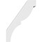 Ekena Millwork 3-in. W x 10-in. D x 14-in. H Valencia Architectural Grade PVC Knee Brace BRCP03X10X14VAL - alternate 4